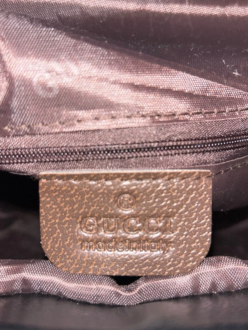 Gucci Gray GG Supreme Canvas Backpack with Red and Blue Web Straps